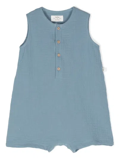 Teddy & Minou Babies' Muslin Cotton Shorties In Blue