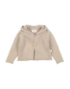 Teddy & Minou Newborn Boy Cardigan Beige Size 3 Polyamide, Wool, Alpaca Wool, Mohair Wool In Neutral