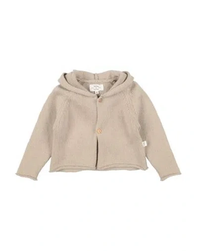 Teddy & Minou Babies'  Newborn Boy Cardigan Beige Size 3 Polyamide, Wool, Alpaca Wool, Mohair Wool In Neutral