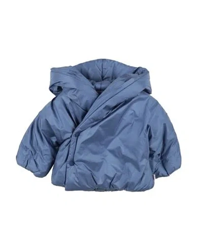 Teddy & Minou Babies'  Newborn Girl Puffer Purple Size 3 Polyamide In Blue