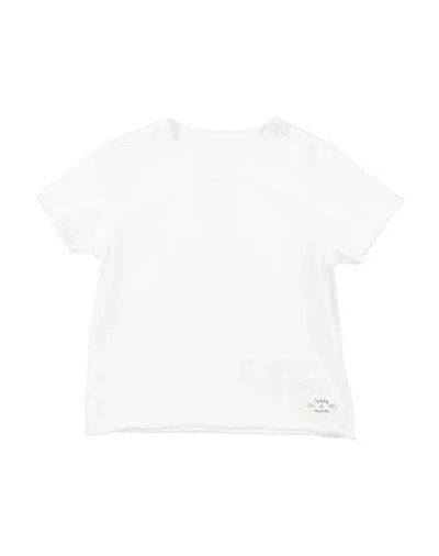 Teddy & Minou Babies'  Newborn Girl T-shirt White Size 3 Cotton