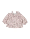 Teddy & Minou Babies'  Newborn Girl Top Blush Size 3 Cotton In Pink