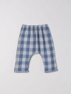 Teddy & Minou Babies' Gingham Cotton Trousers In Blue