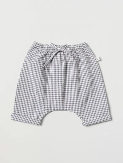 Teddy & Minou Babies' Check-print Trousers In Gnawed Blue