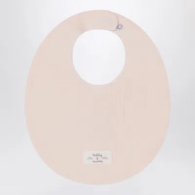 Teddy & Minou Pink Cotton Bib
