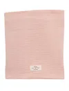 Teddy & Minou Pink Crib Blanket In Multi