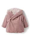 Teddy & Minou Reversible Organic Cotton Padded Jacket In Pink