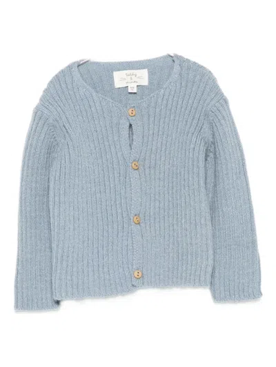 TEDDY & MINOU RIBBED-KNIT CARDIGAN