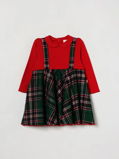 Teddy & Minou Babies'  Romper Kids Color Green In Red