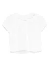 Teddy & Minou Ruffle-collar Blouse In White
