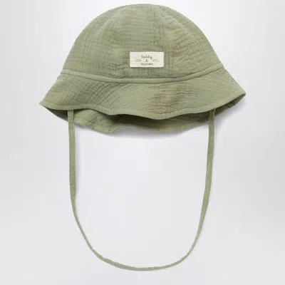 Teddy & Minou Sage Green Hat With Drawstring