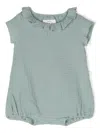 Teddy & Minou Seersucker Cotton Body In Green