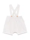 Teddy & Minou Striped Shorts Set In White