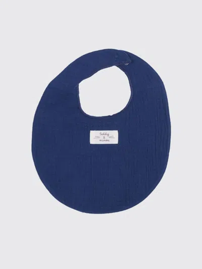 Teddy & Minou Babies' Teddy &amp; Minou Bib Kids  In Blue