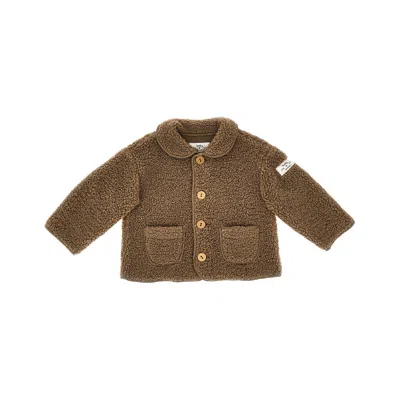 Teddy & Minou Teddy Fabric Jacket Kids In Brown