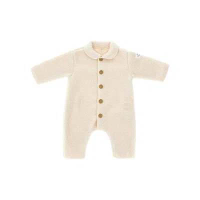 Teddy & Minou Teddy Fabric Romper Suit Kids In White