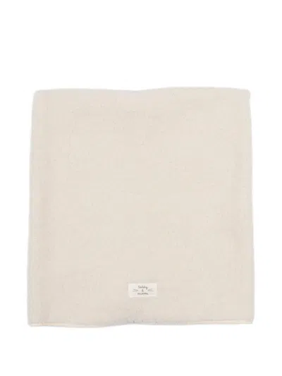 Teddy & Minou Teddy Fleece Blanket In Neutral