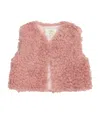 Teddy & Minou Teddy Gilet In Brown