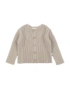 Teddy & Minou Toddler Girl Cardigan Beige Size 3 Polyamide, Wool, Alpaca Wool, Mohair Wool In Neutral