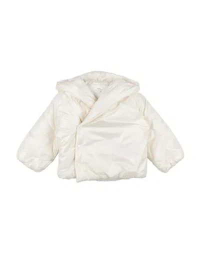Teddy & Minou Babies'  Toddler Girl Puffer Ivory Size 3 Polyamide In Brown
