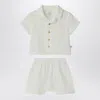 Teddy & Minou Two-piece Set In Milky White In White