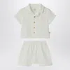 Teddy & Minou Two-piece Set In Milky White In White