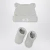 Teddy & Minou Two-piece Set In Pumice Colour In Gray
