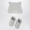 Teddy & Minou Two-piece Set In Pumice Colour In Gray