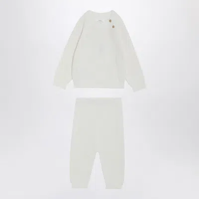 Teddy & Minou Two-piece Suit In Milk White