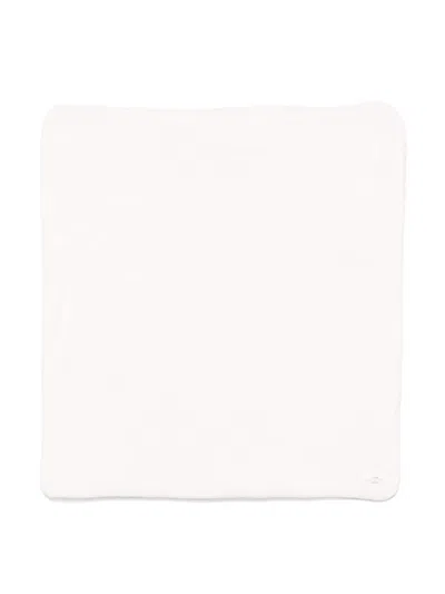Teddy & Minou Velvet-effect Blanket In White