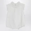 Teddy & Minou White Cotton Romper In White