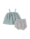 Teddy & Minou Woman Baby Set Green Size 9 Organic Cotton
