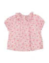Teddy & Minou Babies' Floral-print Cotton T-shirt In Pink