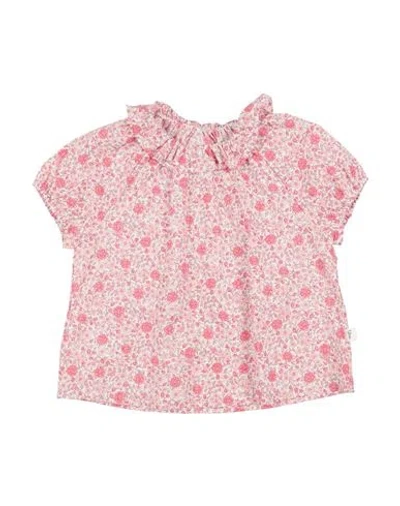 Teddy & Minou Babies' Floral-print Cotton T-shirt In Pink