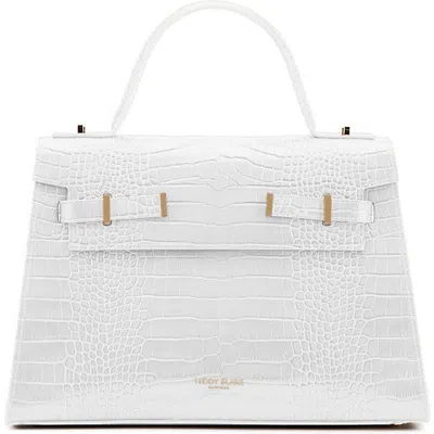 Teddy Blake Ava Croco  14" In White