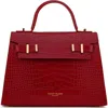 Teddy Blake Ava Croco Gold 11" In Dark Red