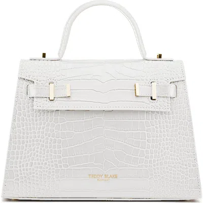 Teddy Blake Ava Croco Gold 11" In White