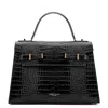 Teddy Blake Ava Croco Gold 14" In Black