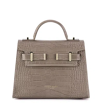 Teddy Blake Ava Croco Gold 9" In Beige