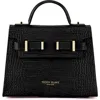 Teddy Blake Ava Croco Gold 9" In Black