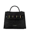 Teddy Blake Ava Croco Gold 9" In Black
