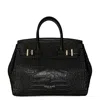 Teddy Blake Gigi Croco Gold 11" In Black