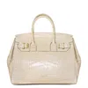 Teddy Blake Gigi Croco Gold 13" In White