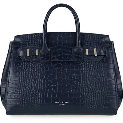 Teddy Blake Gigi Croco 13" In Blue Jeans