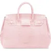 Teddy Blake Gigi Croco  13" In Light Pink