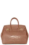 Teddy Blake Gigi Croco Gold 11" In Darkblush
