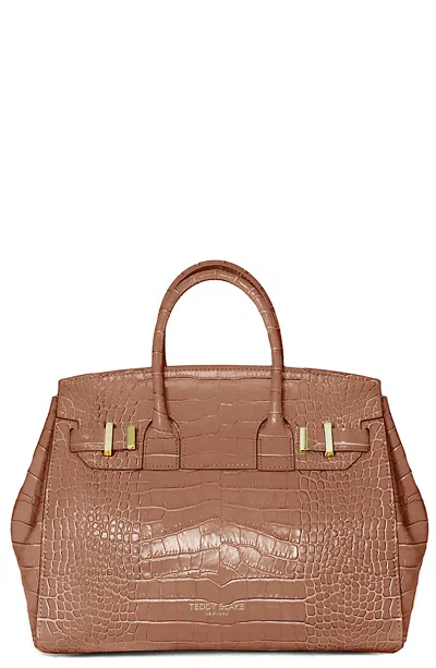 Teddy Blake Gigi Croco Gold 11" In Darkblush
