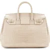 Teddy Blake Gigi Croco Gold 13" In Cream