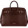 Teddy Blake Gigi Croco 13" In Dark Brown