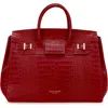 Teddy Blake Gigi Croco Gold 13" In Dark Red